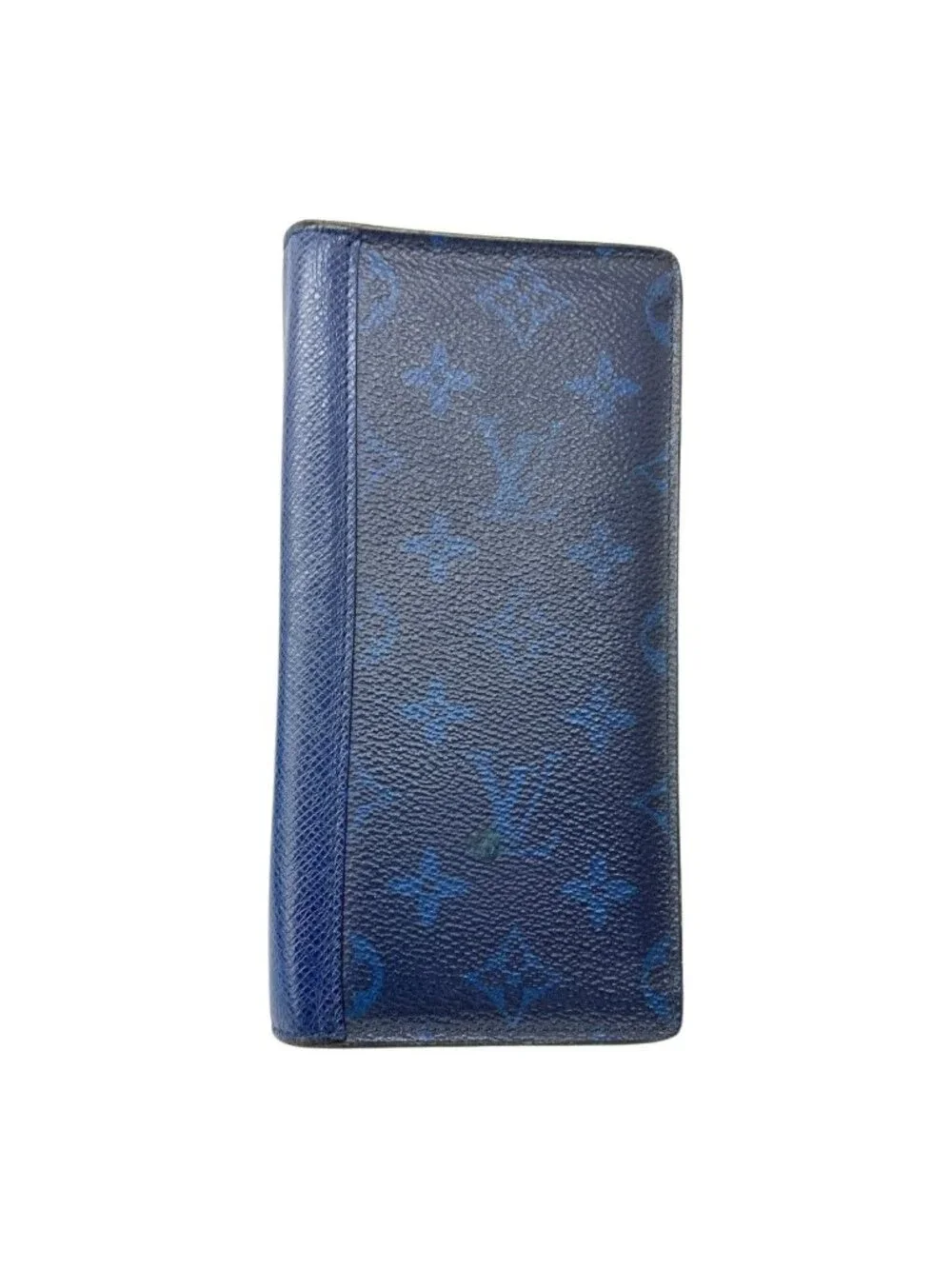 Louis Vuitton Taigarama Portefeuille Brazza Bifold Wallet Navy